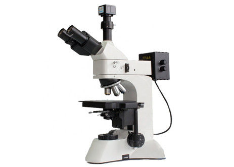 品質  DIC Optical Polarizing Microscope WF10X 5X 50X Reflected Microscope Light Source 工場