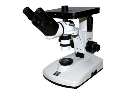 品質  Binocular 6V 12W Inverted Optical Microscope Compound Metallurgical 100X 1250X 工場