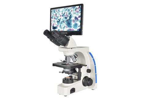 Trinocular生物的Lcdの無線顕微鏡のデジタルWF10X 20mm段階の対照